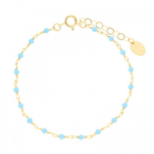 Bracelet rond Inde, turquoise
