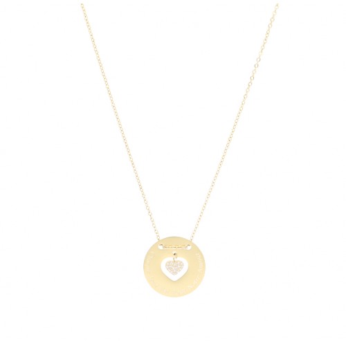 Collier acier doré, Zirconium