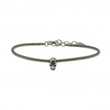 Bracelet Tête de mort, Argent 925