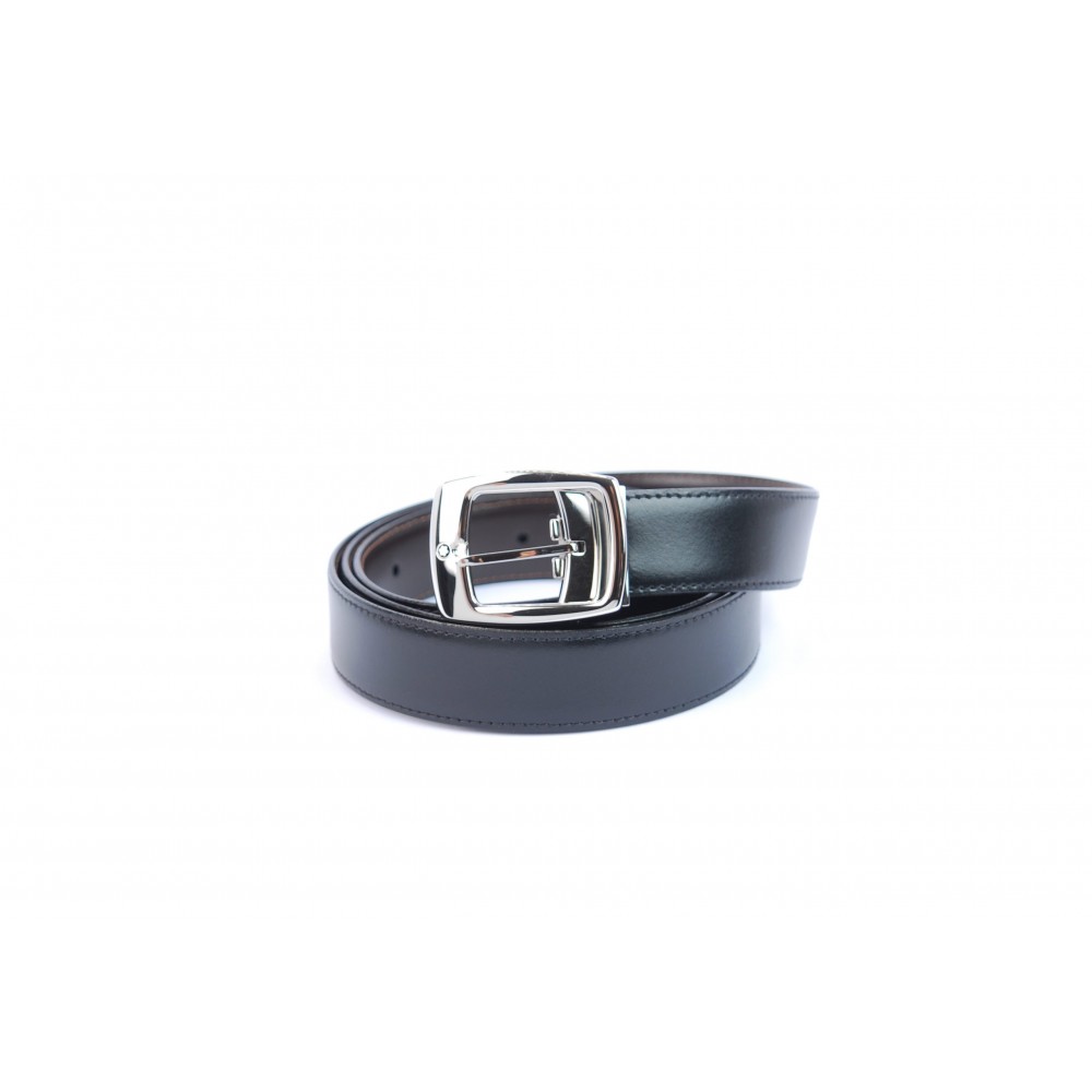 Ceinture affaires réversible noire/marron à couper selon la taille Ceinture affaires réversible noire/marron à couper selon la taille