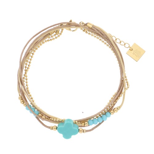Bracelet multi-rangs acier...