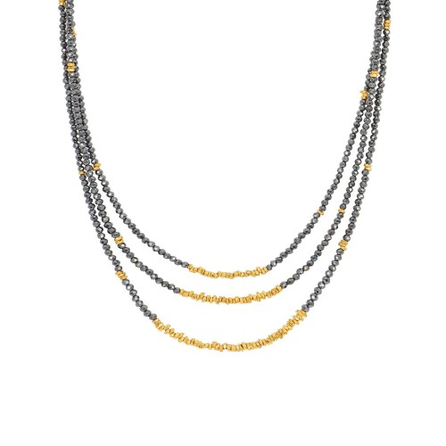 Collier Gaya Pyrite