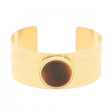 Bracelet acier doré, Oeil...