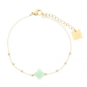 Bracelet acier doré,...