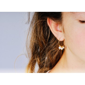 Boucles d’oreilles acier...