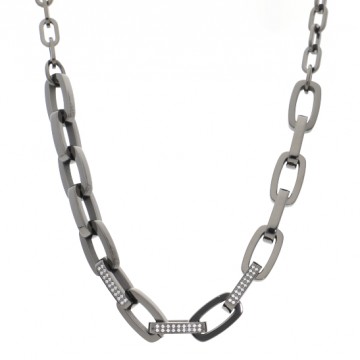 Collier acier noir, Zirconium