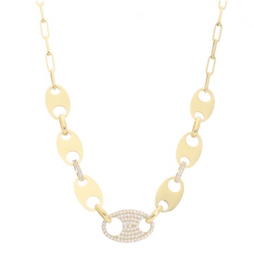 Collier acier doré, Zirconium