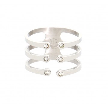 Bague acier uni, Zirconium