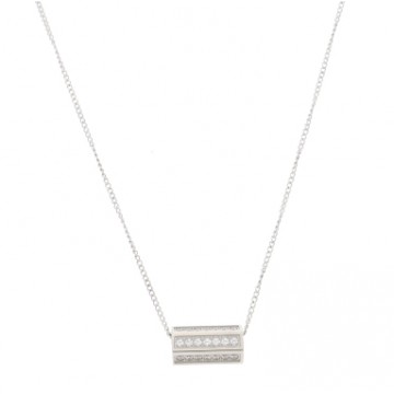 Collier acier uni, Zirconium