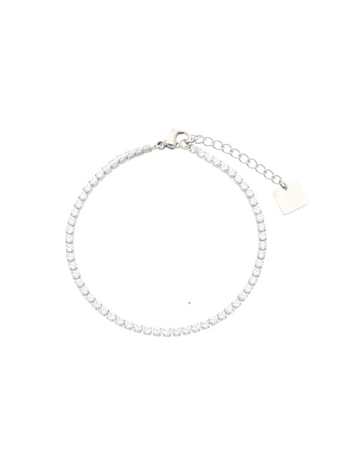 Bracelet acier uni, Zirconium