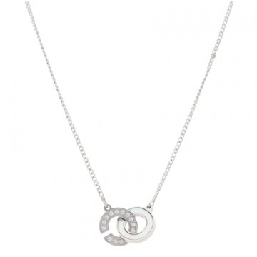 Collier acier uni, Nacre