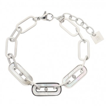 Bracelet acier uni, Nacre