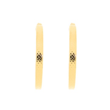 Boucles d'oreilles acier doré