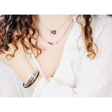 Bracelet acier noir