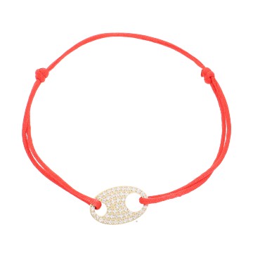 Bracelet acier doré, Zirconium