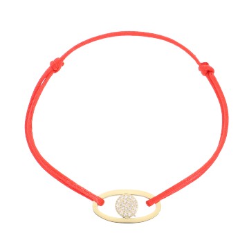 Bracelet acier doré, Zirconium