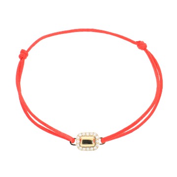 Bracelet acier doré, Zirconium