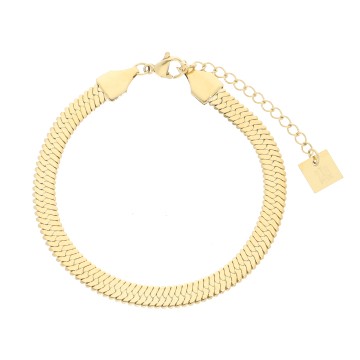 Bracelet acier doré