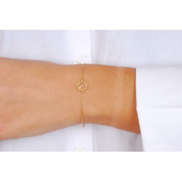 Bracelet acier doré