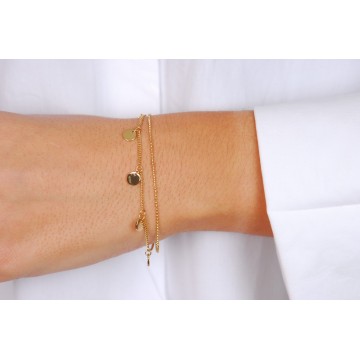 Bracelet acier doré