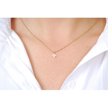 Collier acier doré, Zirconium