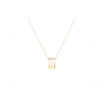 Collier acier doré, Zirconium