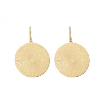 Boucles d'oreilles acier doré