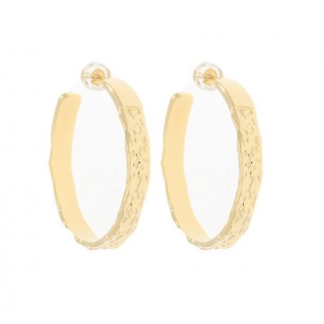 Boucles d'oreilles acier doré