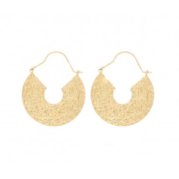 Boucles d'oreilles acier doré