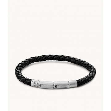 Bracelet en cuir et acier