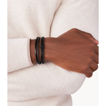 Bracelet multi-rangs en cuir