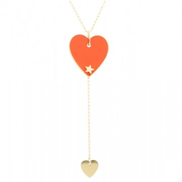 Collier acier doré