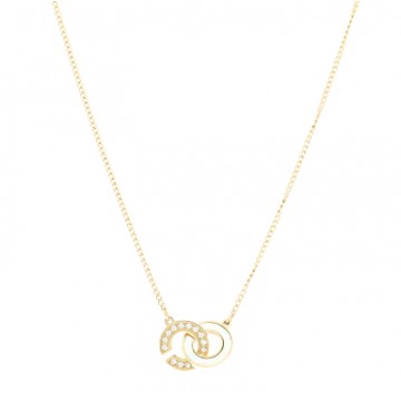 Collier acier doré, Nacre