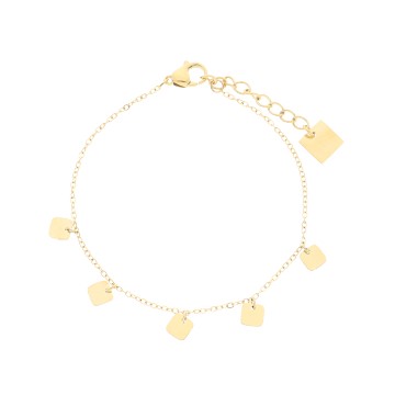Bracelet acier doré
