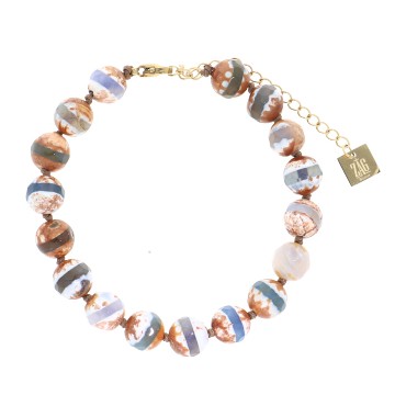 Bracelet acier doré