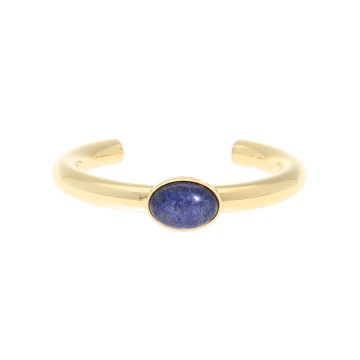Bracelet acier doré, Lapis...