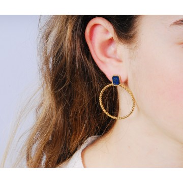 Boucles d'oreilles acier...