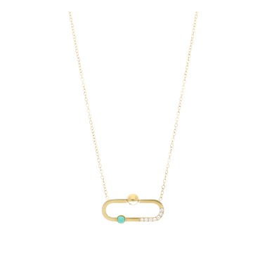 Collier acier doré, Zirconium