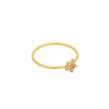 Bague Etoile étoile, Zirconium blanc