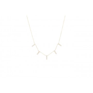 Collier acier doré, Zirconium