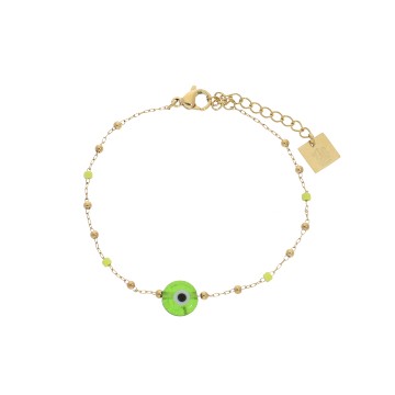 Bracelet acier doré