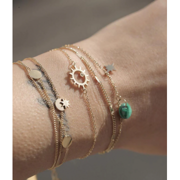 Bracelet multi-rangs acier...