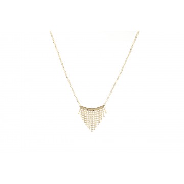 Collier acier doré