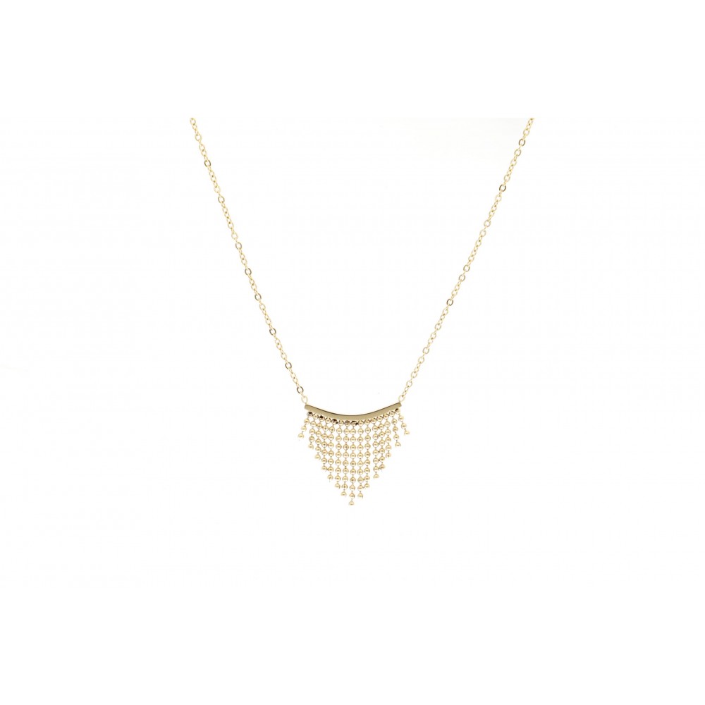 Collier acier doré Collier acier doré