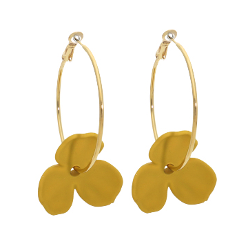 Boucles d'oreilles acier doré