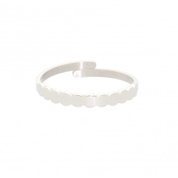 Bague acier uni