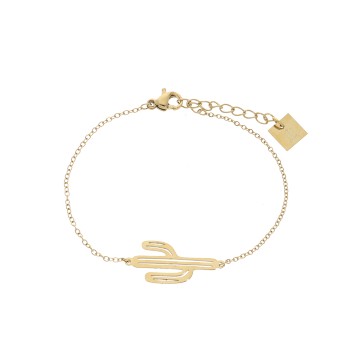 Bracelet acier doré