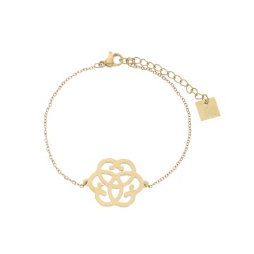 Bracelet acier doré