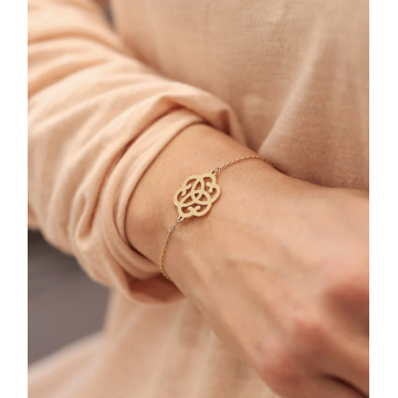 Bracelet acier doré