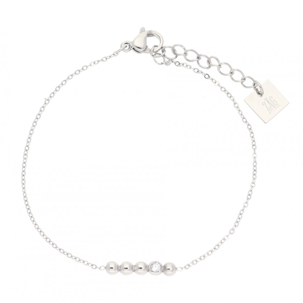 Bracelet acier uni, Zirconium Bracelet acier uni, Zirconium
